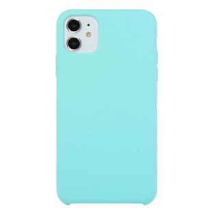 For iPhone 11 Solid Color Solid Silicone  Shockproof Case(Ice Blue)