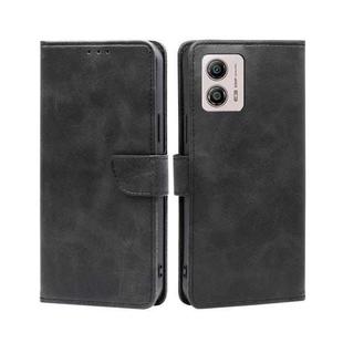 For Motorola Moto G53 5G/G13 4G/G23 4G Calf Texture Buckle Flip Leather Phone Case(Black)