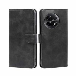 For OnePlus Ace 2/11R Calf Texture Buckle Flip Leather Phone Case(Black)