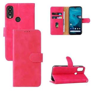For Kyocera Android One S10 Skin Feel Magnetic Flip Leather Phone Case(Rose Red)