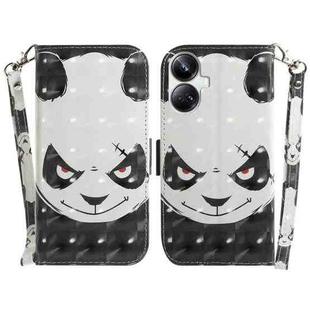 For Realme 10 Pro+ 3D Colored Horizontal Flip Leather Phone Case(Angry Bear)