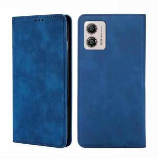 For Motorola Moto G53 5G/G13 4G/G23 4G Skin Feel Magnetic Horizontal Flip Leather Phone Case(Blue)
