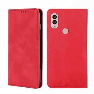 For Kyocera Android One S10 Skin Feel Magnetic Horizontal Flip Leather Phone Case(Red)