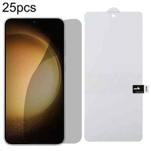 For Samsung Galaxy S23+ 5G 25pcs Full Cover Anti-spy Screen Protector Explosion-proof Hydrogel Film Support Unlocking