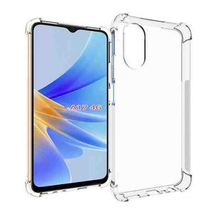 For OPPO A17 Shockproof Non-slip Thickening TPU Phone Case(Transparent)