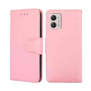 For Motorola Moto G53 5G/G13 4G/G23 4G Crystal Texture Leather Phone Case(Pink)