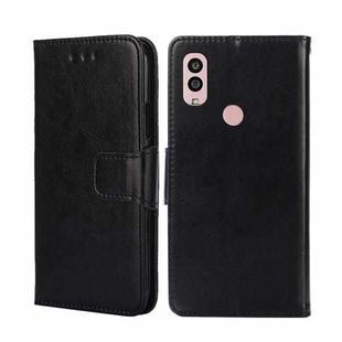 For Kyocera Android One S10 Crystal Texture Leather Phone Case(Black)