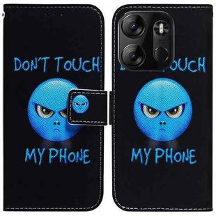 For Tecno Spark Go 2023 / Pop 7 Pro Coloured Drawing Flip Leather Phone Case(Anger)