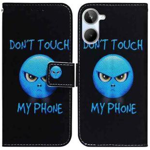 For Realme 10 4G Coloured Drawing Flip Leather Phone Case(Anger)