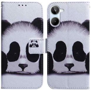 For Realme 10 4G Coloured Drawing Flip Leather Phone Case(Panda)