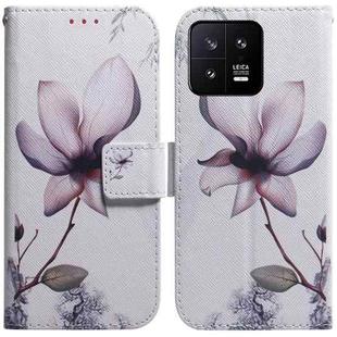 For Xiaomi 13 5G Coloured Drawing Flip Leather Phone Case(Magnolia)