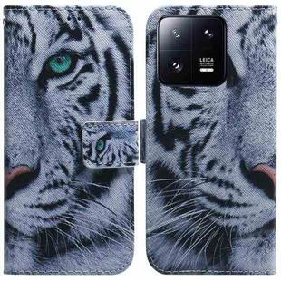 For Xiaomi 13 Pro 5G Coloured Drawing Flip Leather Phone Case(Tiger)