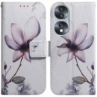 For Honor 70 Coloured Drawing Flip Leather Phone Case(Magnolia)