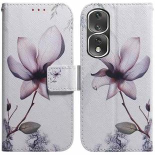 For Honor 80 Pro Coloured Drawing Flip Leather Phone Case(Magnolia)