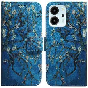 For Honor 80 SE Coloured Drawing Flip Leather Phone Case(Apricot)