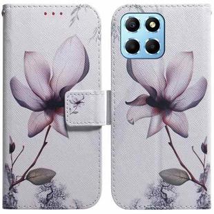 For Honor X8 5G Coloured Drawing Flip Leather Phone Case(Magnolia)