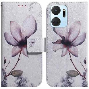 For Honor X7A Coloured Drawing Flip Leather Phone Case(Magnolia)