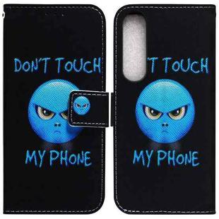 For Sony Xperia 1 IV 2023 Coloured Drawing Flip Leather Phone Case(Anger)