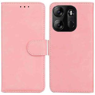 For Tecno Spark Go 2023 / Pop 7 Pro Skin Feel Pure Color Flip Leather Phone Case(Pink)