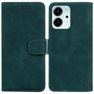 For Honor 80 SE Skin Feel Pure Color Flip Leather Phone Case(Green)