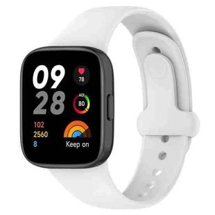 For Redmi Watch 3 Nail Button Silicone Watch Band(White)