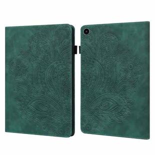 For Huawei MatePad SE 10.4 2022 Peacock Embossed Pattern Leather Tablet Case(Green)