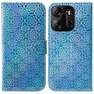 For Tecno Spark Go 2023 / Pop 7 Pro Colorful Magnetic Buckle Leather Phone Case(Blue)