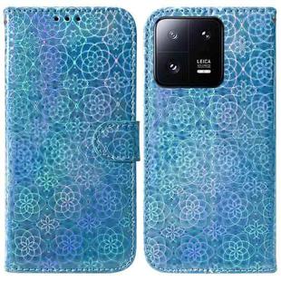 For Xiaomi 13 Pro 5G Colorful Magnetic Buckle Leather Phone Case(Blue)