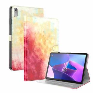 For Lenovo Tab P11 Gen 2 11.5 Watercolor Pattern Flip Leather Tablet Case(Spring Cherry)