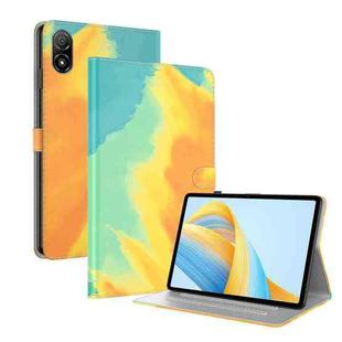 For Honor Pad V8 Pro Watercolor Pattern Flip Leather Tablet Case(Autumn Leaves)