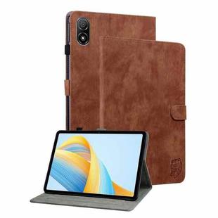 For Honor Pad V8 Pro Tiger Pattern Flip Leather Tablet Case(Brown)