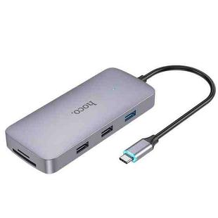 hoco HB32 8 in 1 USB-C/Type-C Multi-function Converter(Tarnish)