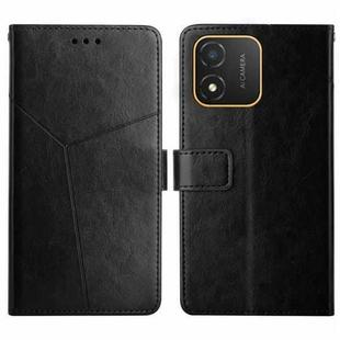 For Honor X5 4G HT01 Y-shaped Pattern Flip Leather Phone Case(Black)