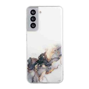 For Samsung Galaxy S23 FE 5G Hollow Marble Pattern TPU Precise Hole Phone Case(Black)