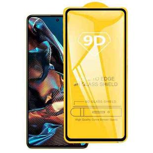 For Xiaomi Poco X5 Pro 9D Full Glue Full Screen Tempered Glass Film