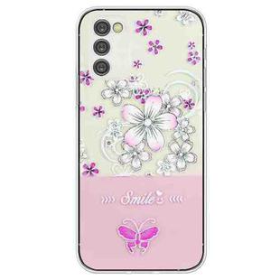 For Samsung Galaxy A14 5G / 4G Bronzing Butterfly Flower TPU Phone Case(Cherry Blossoms)