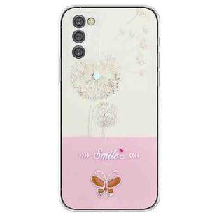 For Samsung Galaxy A54 5G Bronzing Butterfly Flower TPU Phone Case(Dandelions)