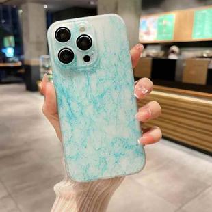 For iPhone 14 Pro Silk Ink Pattern PC Phone Case(Blue)