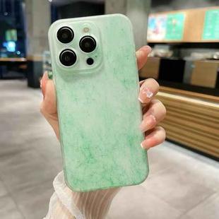 For iPhone 12 Silk Ink Pattern PC Phone Case(Green)