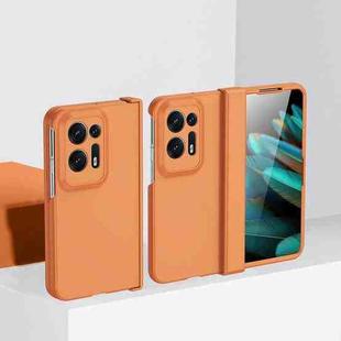 For OPPO Find N2 Skin Feel PC Phone Case with Hinge(Orange)