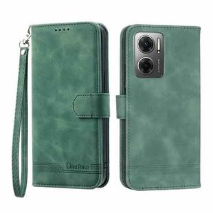 For Xiaomi Redmi 10 5G Dierfeng Dream Line Leather Phone Case(Green)