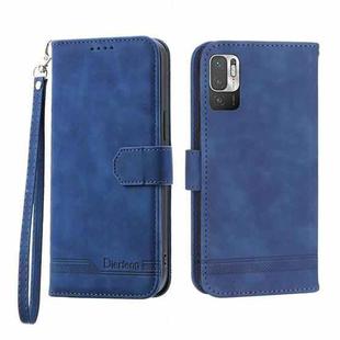 For Xiaomi Redmi Note 10 Dierfeng Dream Line Leather Phone Case(Blue)