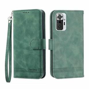 For Xiaomi Redmi Note 10 Pro Dierfeng Dream Line Leather Phone Case(Green)