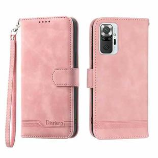 For Xiaomi Redmi Note 10 Pro Dierfeng Dream Line Leather Phone Case(Pink)