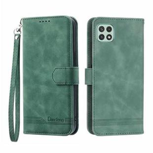 For Realme C20 Dierfeng Dream Line Leather Phone Case(Green)