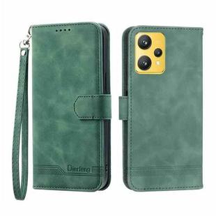 For Realme 9 4G Dierfeng Dream Line Leather Phone Case(Green)