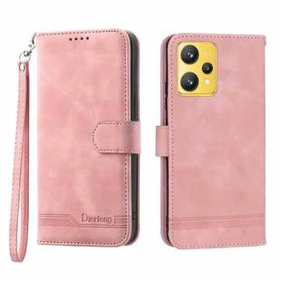 For Realme 9 4G Dierfeng Dream Line Leather Phone Case(Pink)