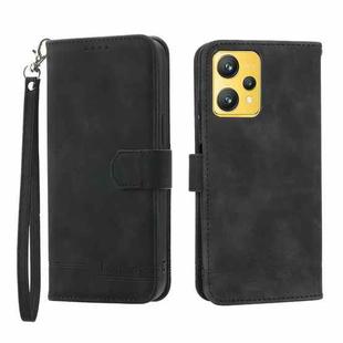 For Realme 9 4G Dierfeng Dream Line Leather Phone Case(Black)