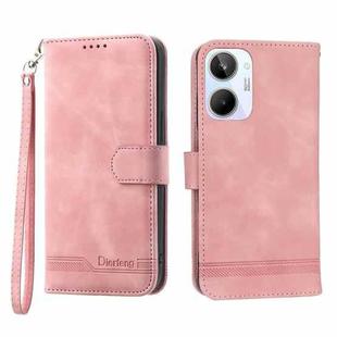 For Realme 10 4G Dierfeng Dream Line Leather Phone Case(Pink)