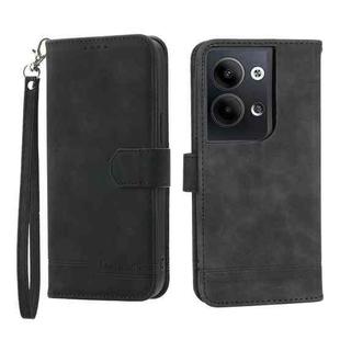 For OPPO Reno9 Pro Dierfeng Dream Line Leather Phone Case(Black)